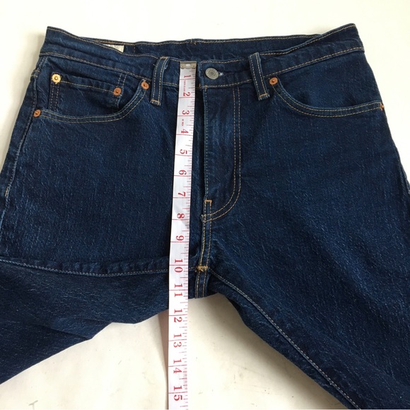 Levi’s 512 Premium Dark Wash Blue Denim Jeans Size 31 - Picture 14 of 17